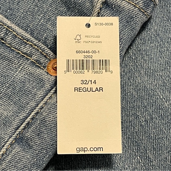 GAP True Skinny Mid Rise Jeans Light Wash 660446 32/14R - Picture 10 of 14